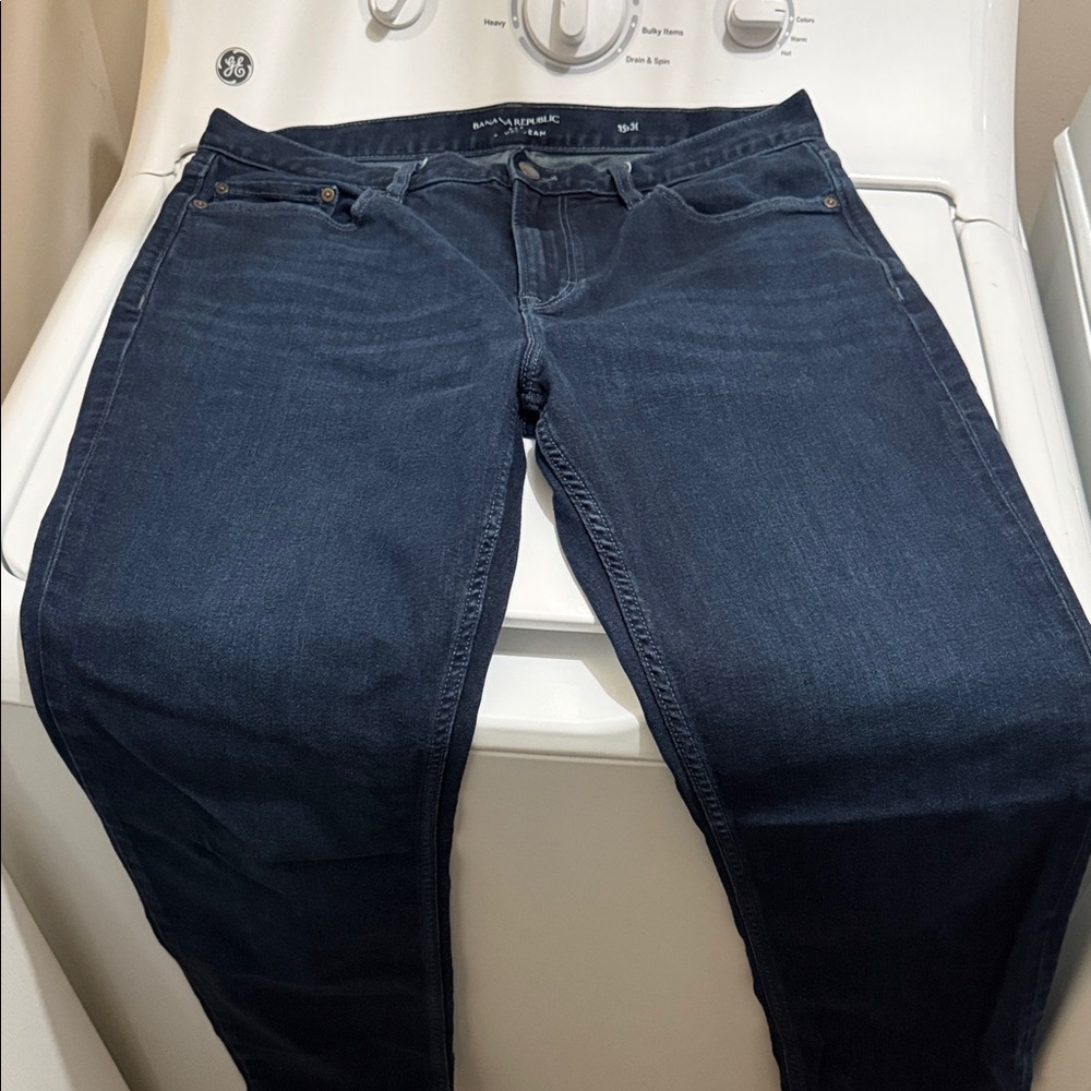 Banana Republic Indigo Denim Travel Jeans (Size 35x30)